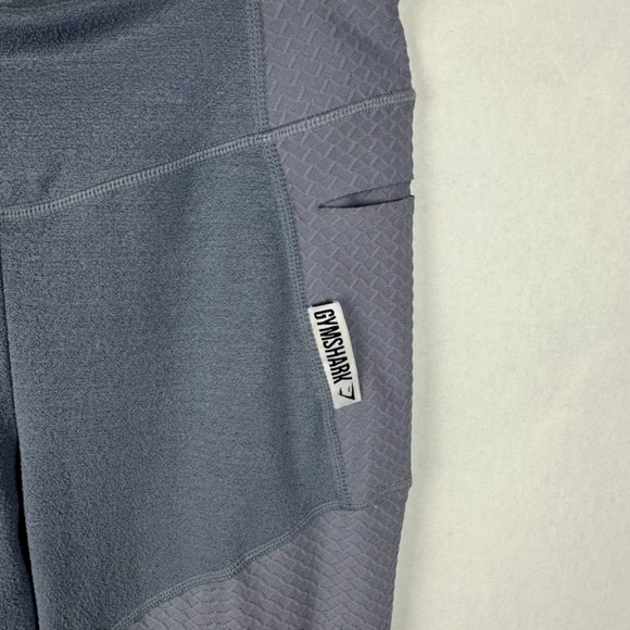 Gymshark Women’s True Texture Leggings High Waist Pockets Steel Blue (Lavender) - Picture 6 of 6